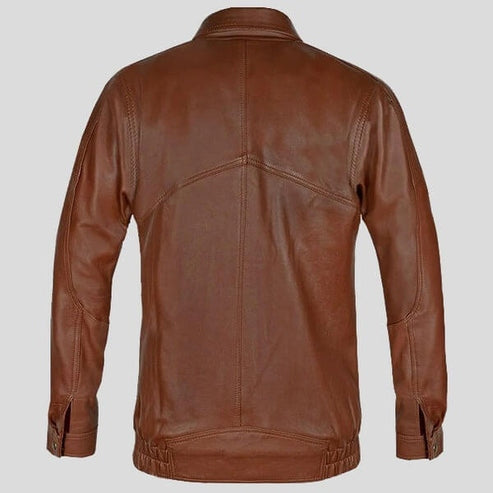 Aviator Leather Bomber Jacket