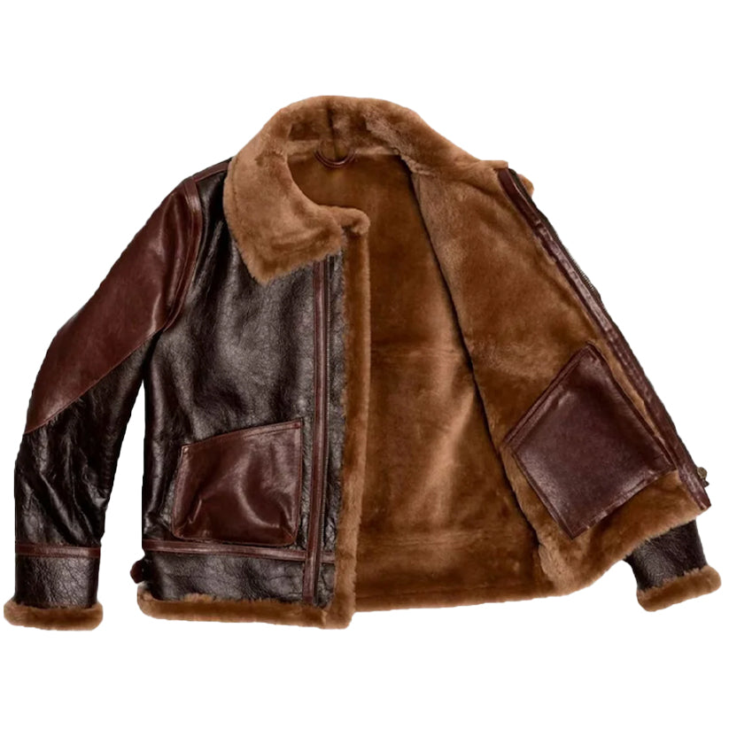 B3 Leather Bomber Jacket Sheepskin