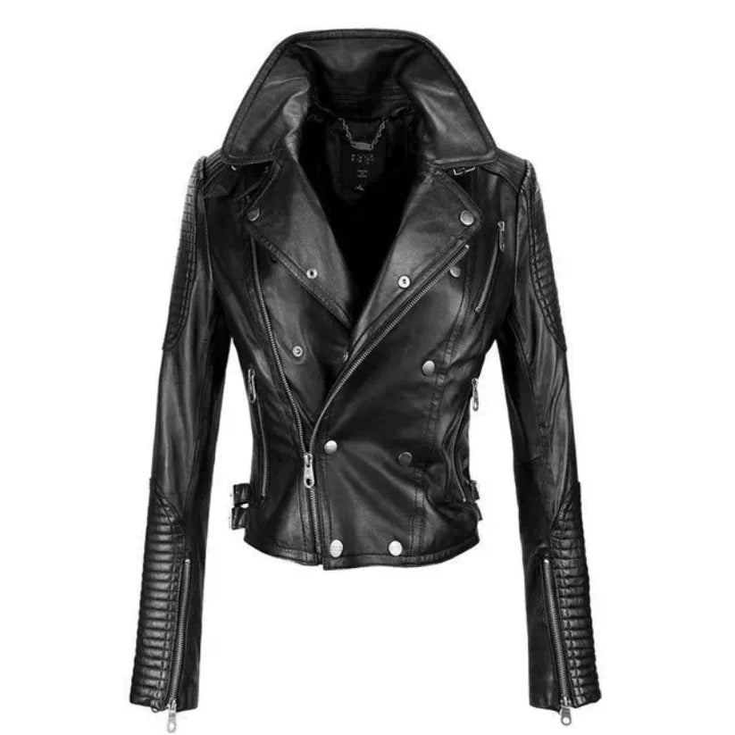 Black Leather Jacket For Ladies fashion