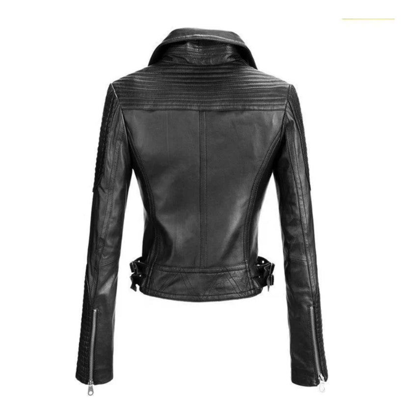 Black Leather Jacket For Ladies fashion