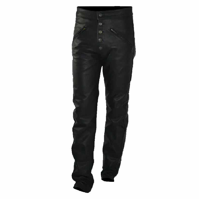 Black Leather Trouser Pants