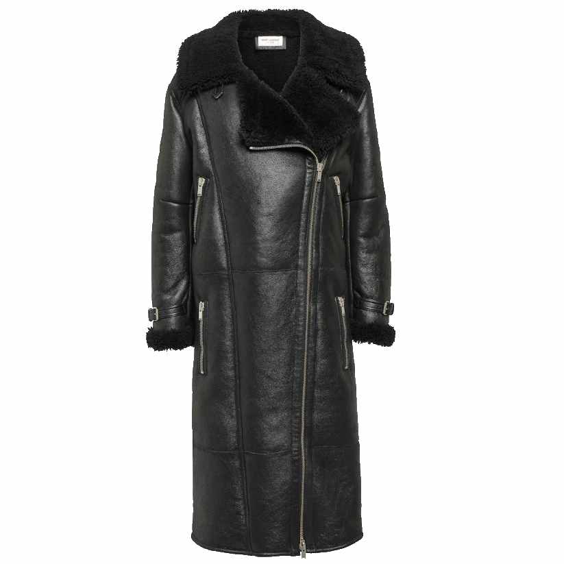 Black Shearling Coat