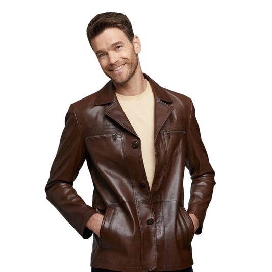 Brown Men’s Leather Jacket