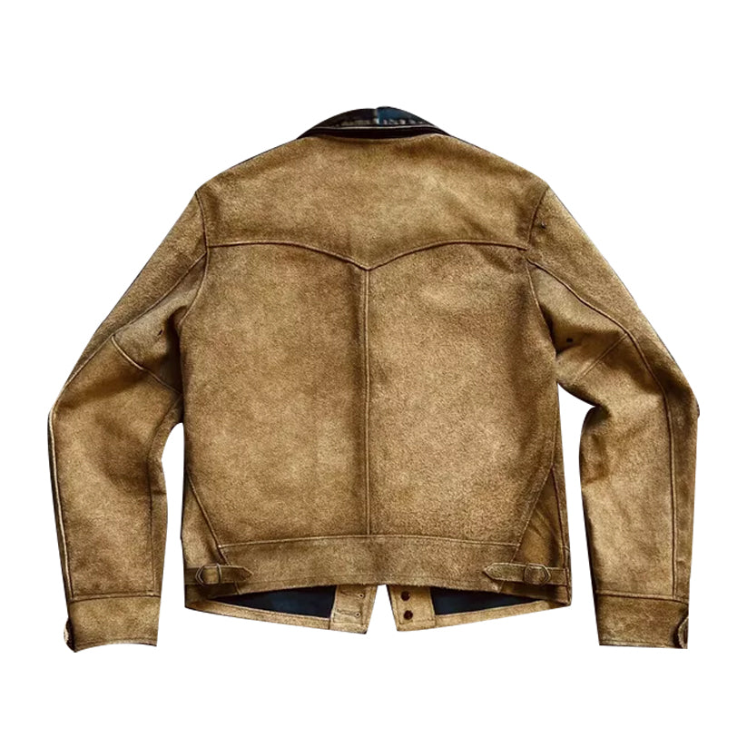 Brown Suede Leather Jacket