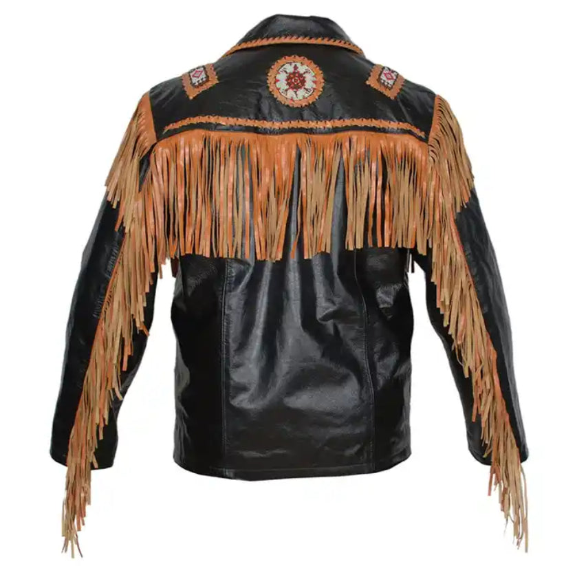 Cowboy Leather Jacket Western American Style