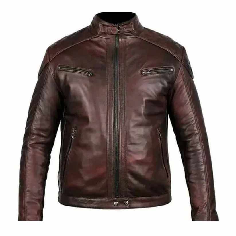 Genuine Leather Jacket Brown for Men | Leather Jackets for Sale