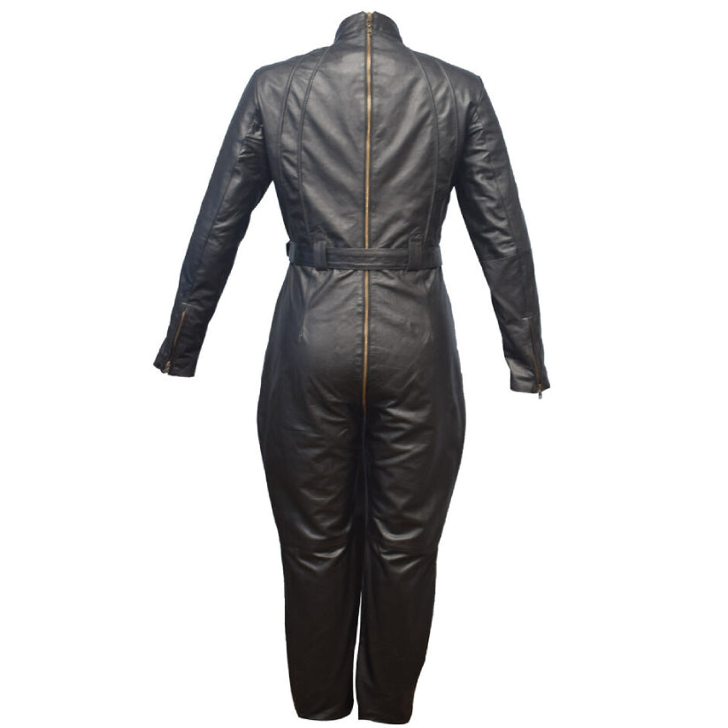 Genuine leather catsuit leather jumpsuit