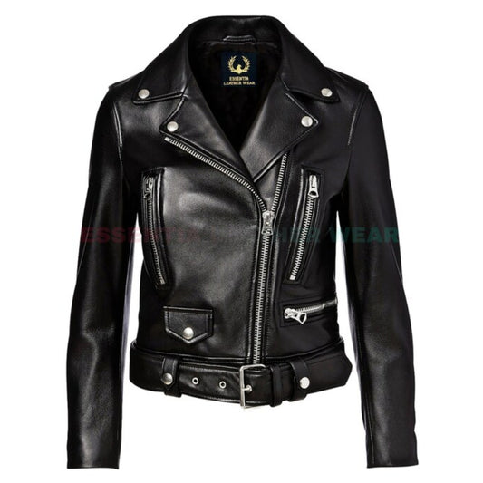 Handmade Real Biker Jacket for Women