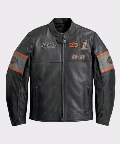 Harley Davidson HD1 Black Biker Jacket