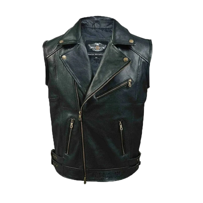 Harley Davidson Mens Layton Vintage Leather Vest