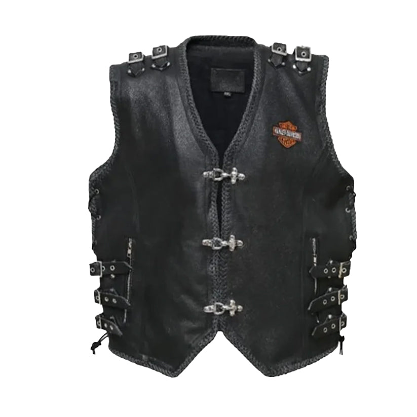 Harley Davidson Mens Piston Ii Leather Vest