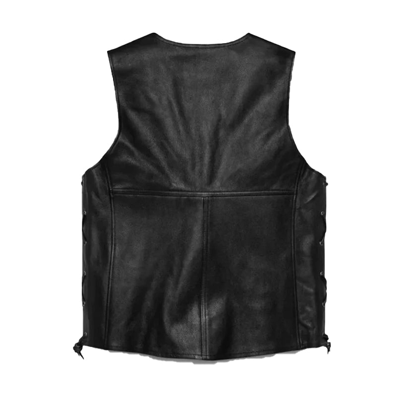 Harley Davidson Mens Tradition II Leather Vest