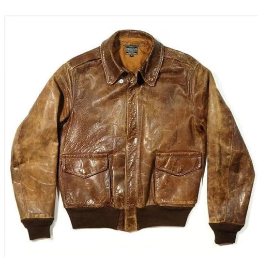 Leather Bomber Jacket