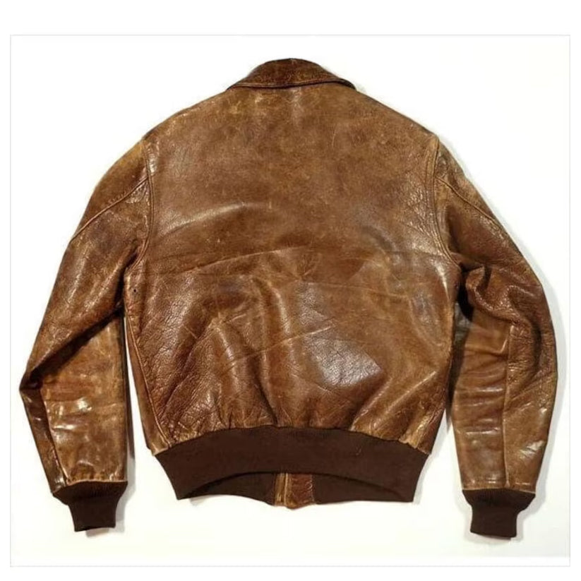 Leather Bomber Jacket