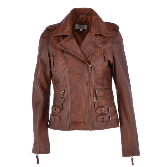 Leather Jacket Tan Ruby
