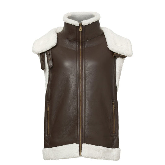 Master Control Faux Shearling Vest