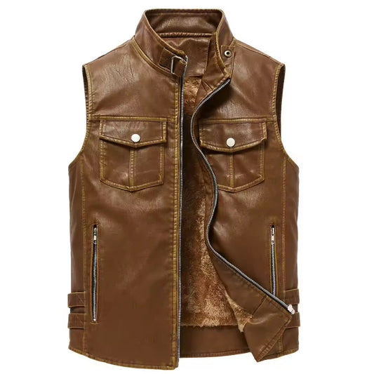 Men Fashion High Quality Brown Vest