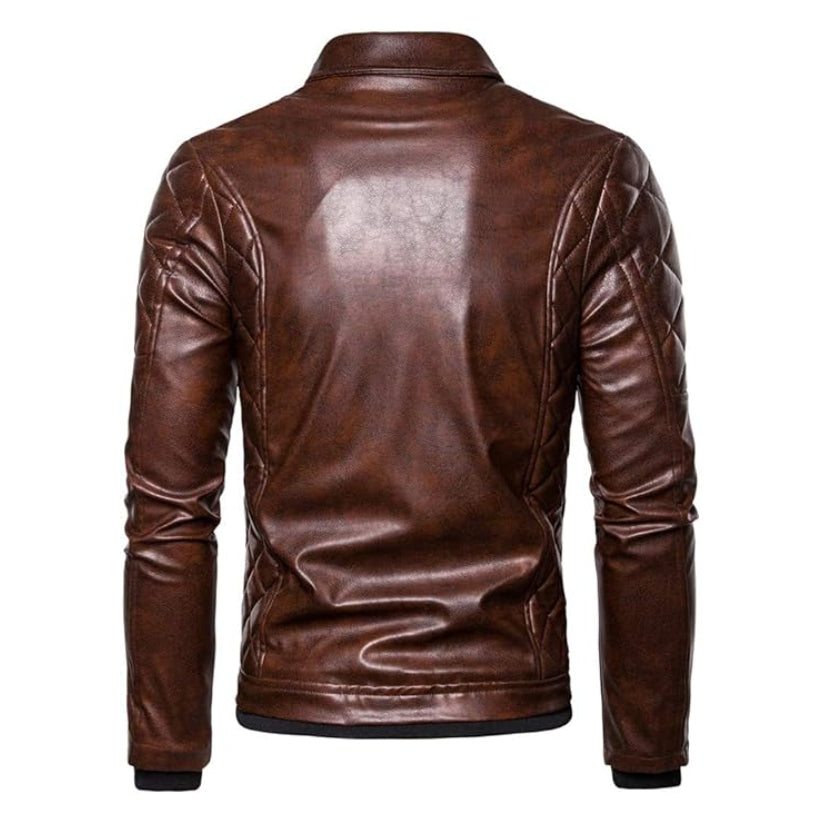Men's Brown Leather Bomber Jackets Vintage