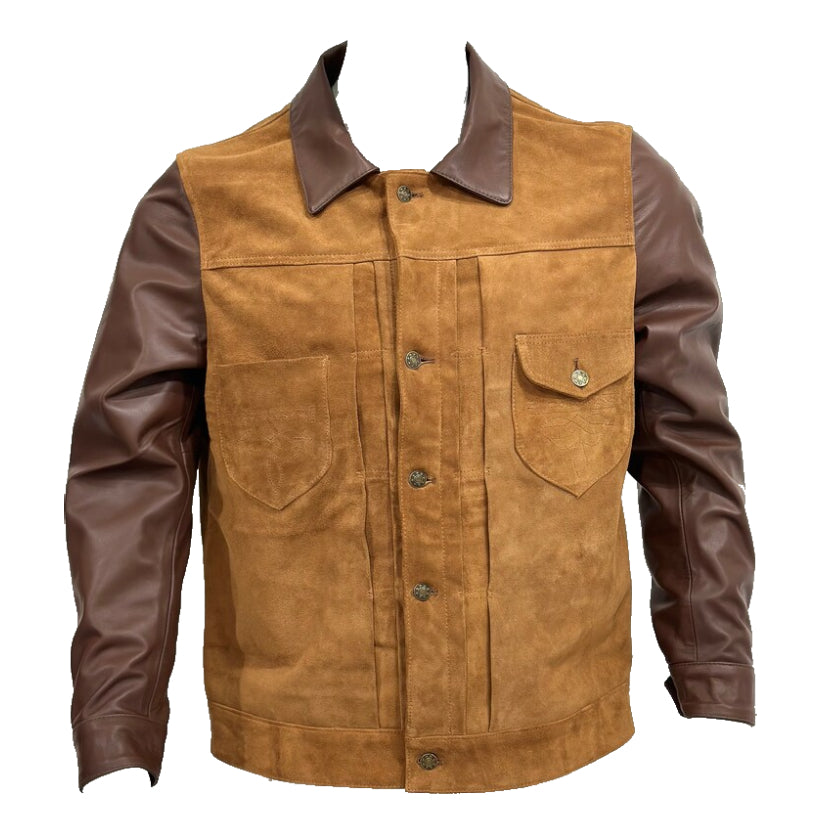 Men's Brown Soft Suede Leather Jacket