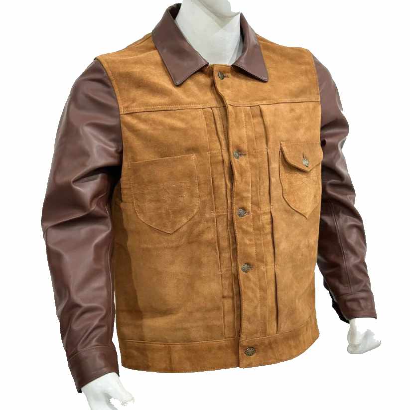 Men's Brown Soft Suede Leather Jacket