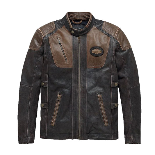 Men’s H-D Triple Vent System Trostel Leather Jacket