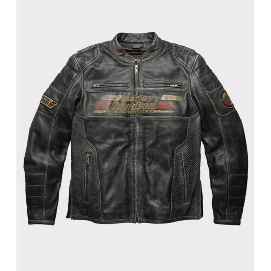 Men’s Harley Davidson Classic Motorcycle Leather Jacket