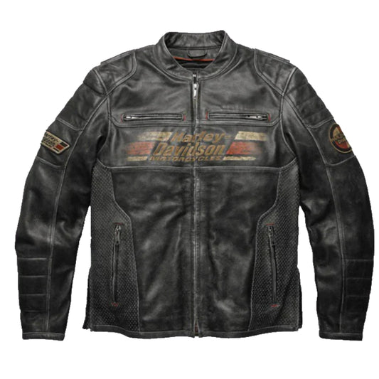 Men’s Harley Davidson Classic Motorcycle Leather Jacket