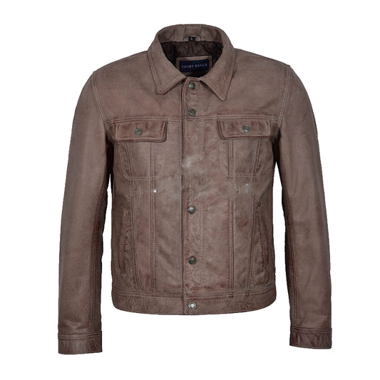 Best Quality Leather Trucker Jacket