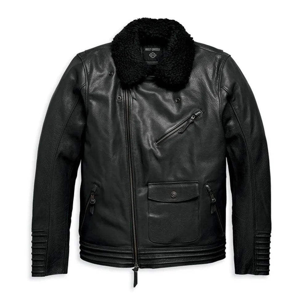 Unleash Your Inner Maverick with Our Black Men's Leather Biker Jacket