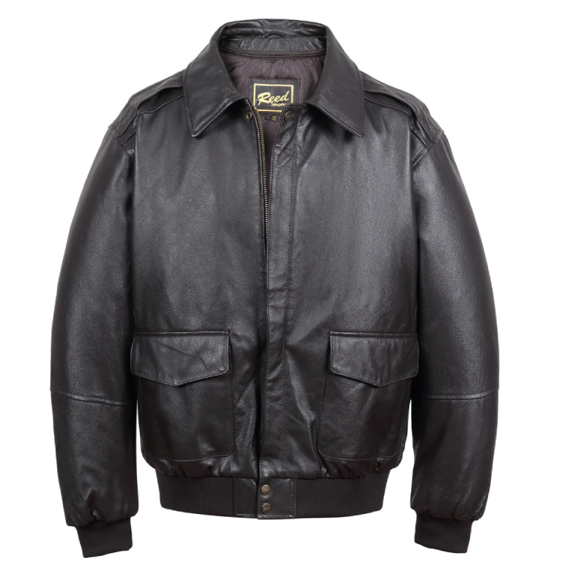 Men's Premium Leather Aviator Bomber Jacket - Imported