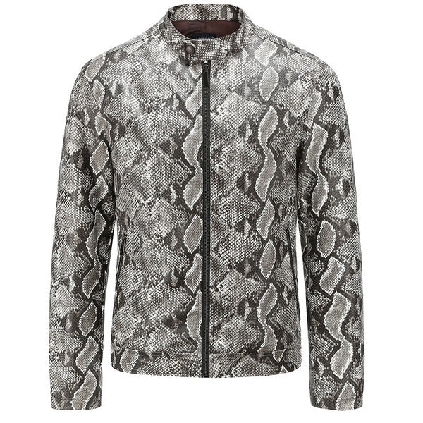 Men's Python Leather Jacket