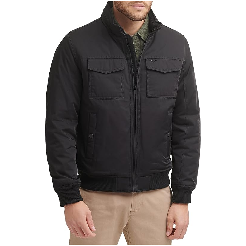 Men's Quilted Lined Flight Bomber Jacket