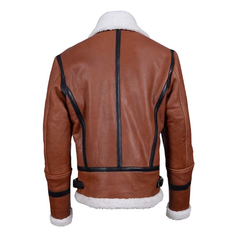 Men's Real Leather Bomber Jackets winter