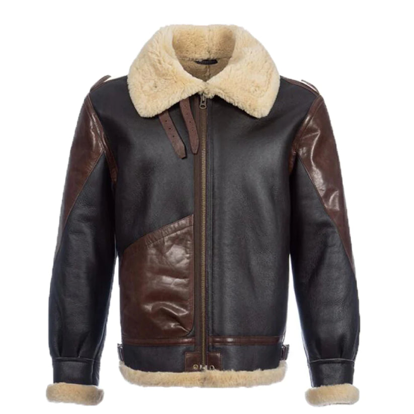 Men's Shearling Bomber Jacket B3 Jacket