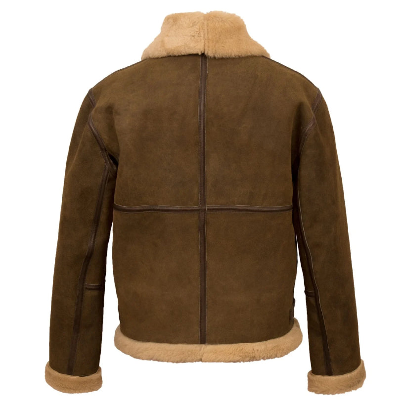 Men's Unique Sheepskin Leather Flying Jacket