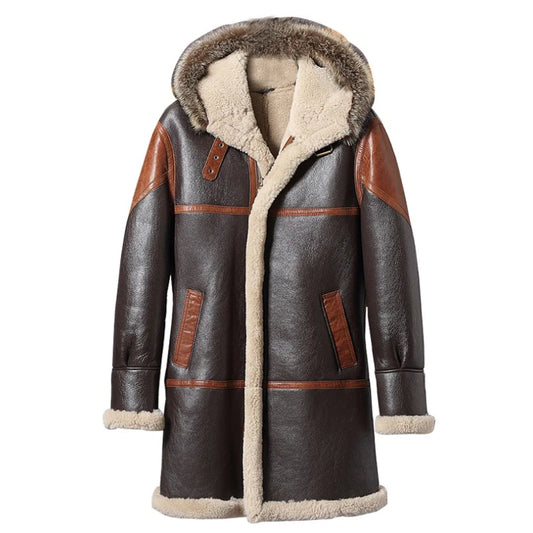 Men's Vintage Sheepskin Shearling Coat