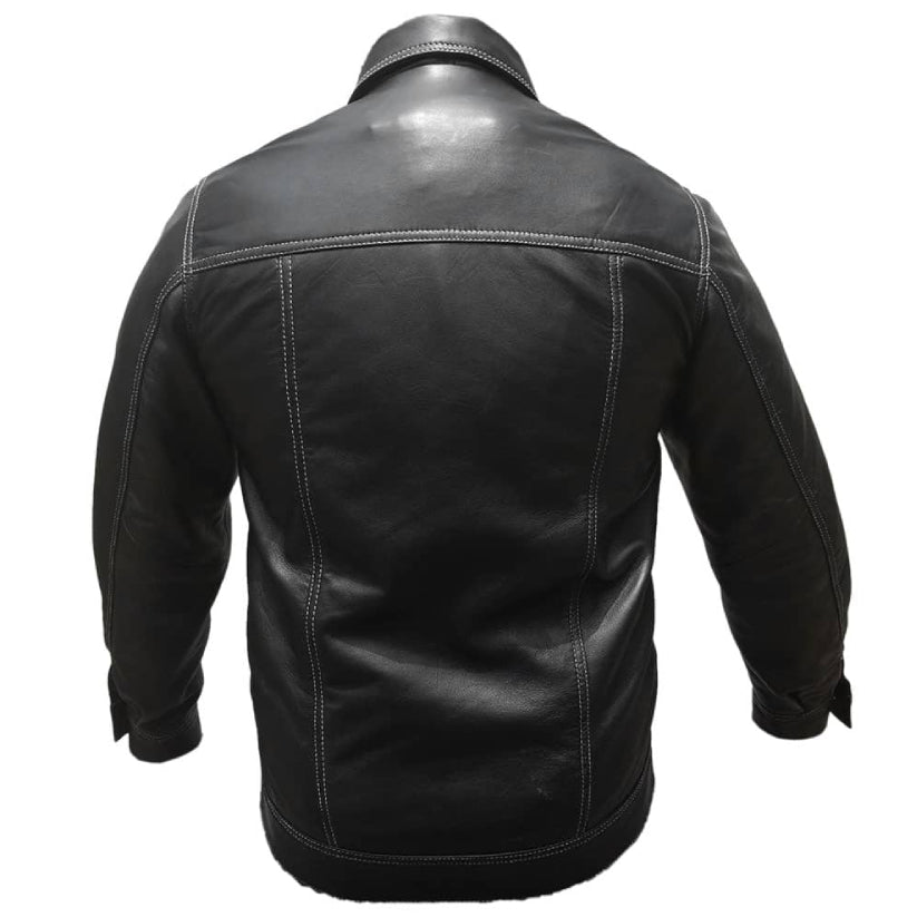 Mens Full Sleeve Cow Leather Shirts