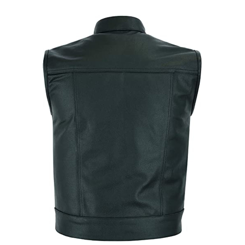Mens Genuine Leather Vest