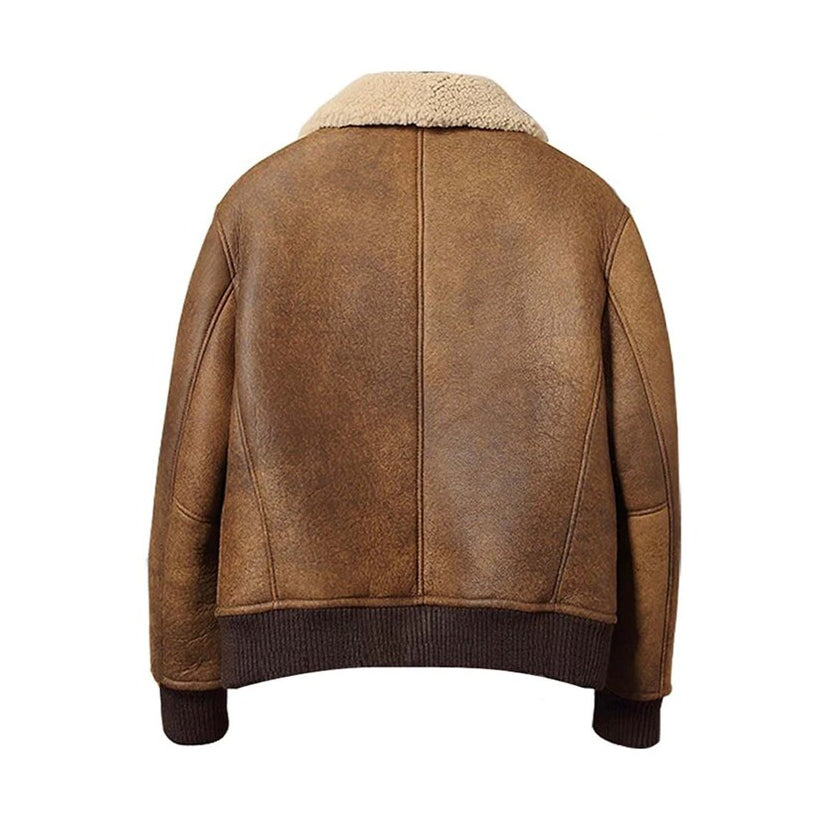 Mens New Look Classic Winter Shearling Bomber Jacket
