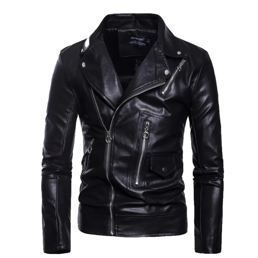 Motorcycle Leather Jacket for Men