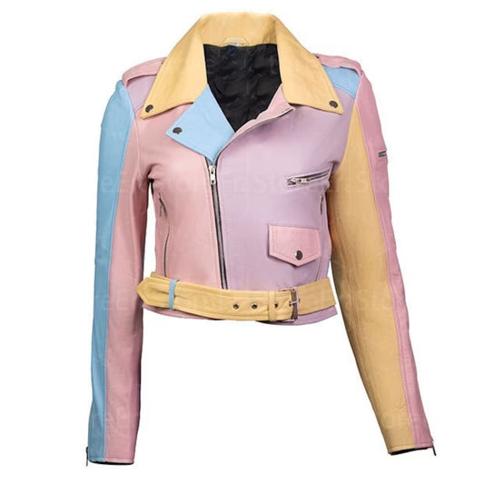 Multicolor Leather Jackets for women