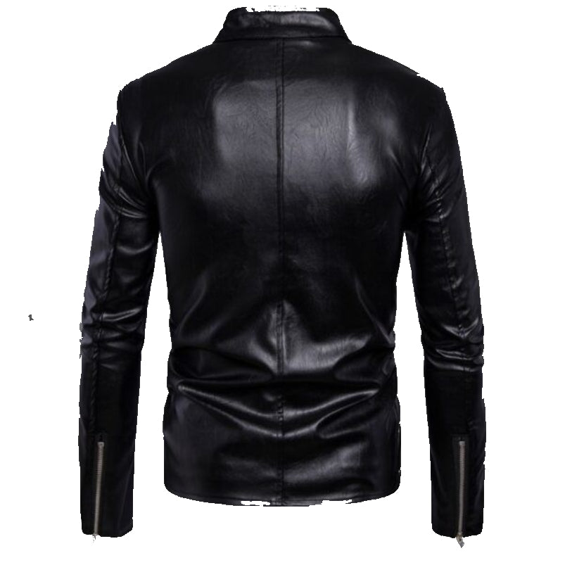 New Handmade Men's Black Pure Biker Leather Jacket