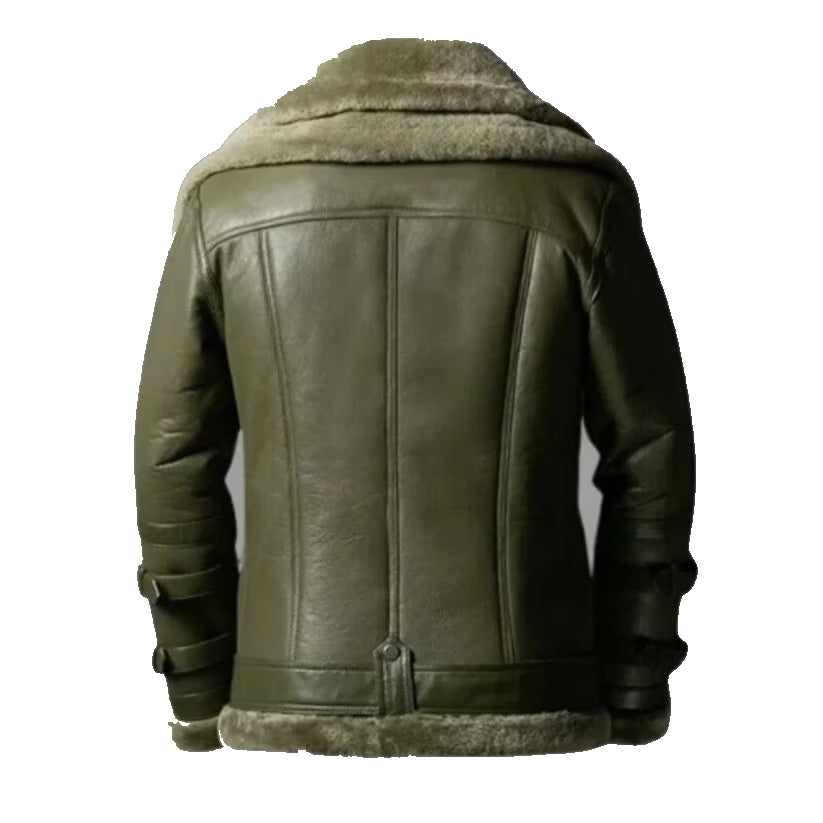 New Style B3 Shearling Bomber Leather Jacket