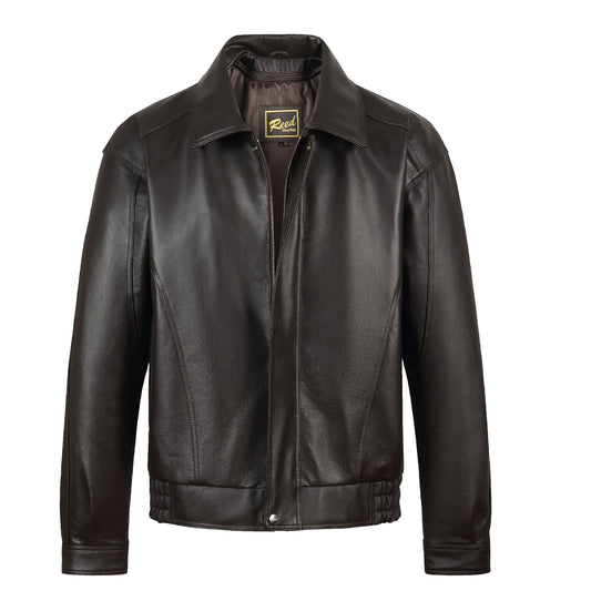 Men's American Style Bomber Genuine Leather Jacket - Imported