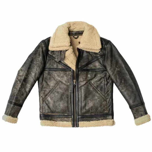 Sherpa Jacket for men in sheepskin leather