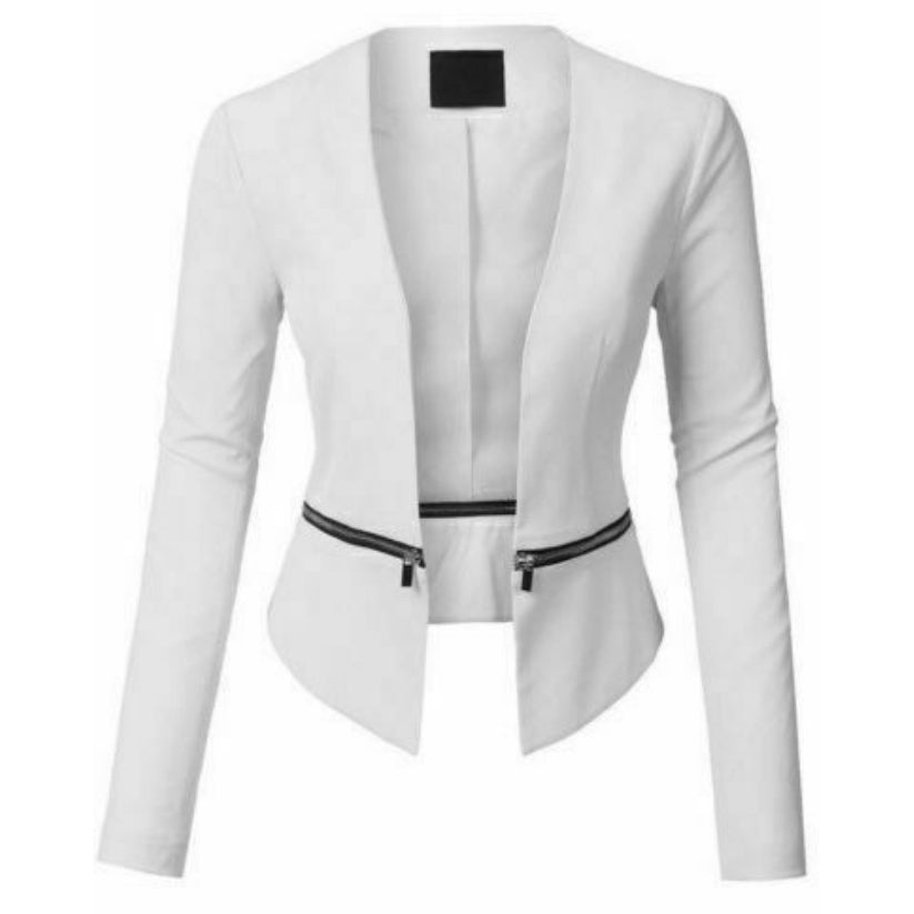 Stylish New Women's Leather Blazer 100% Soft Lambskin Slim Fit Coat Blazer