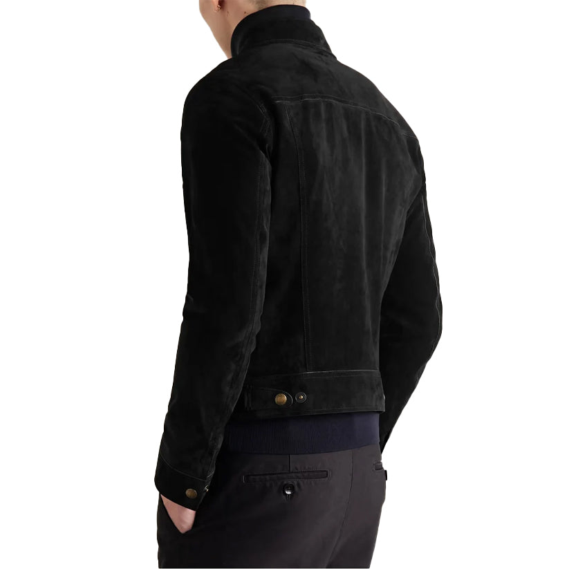 Suede Leather Biker Jacket