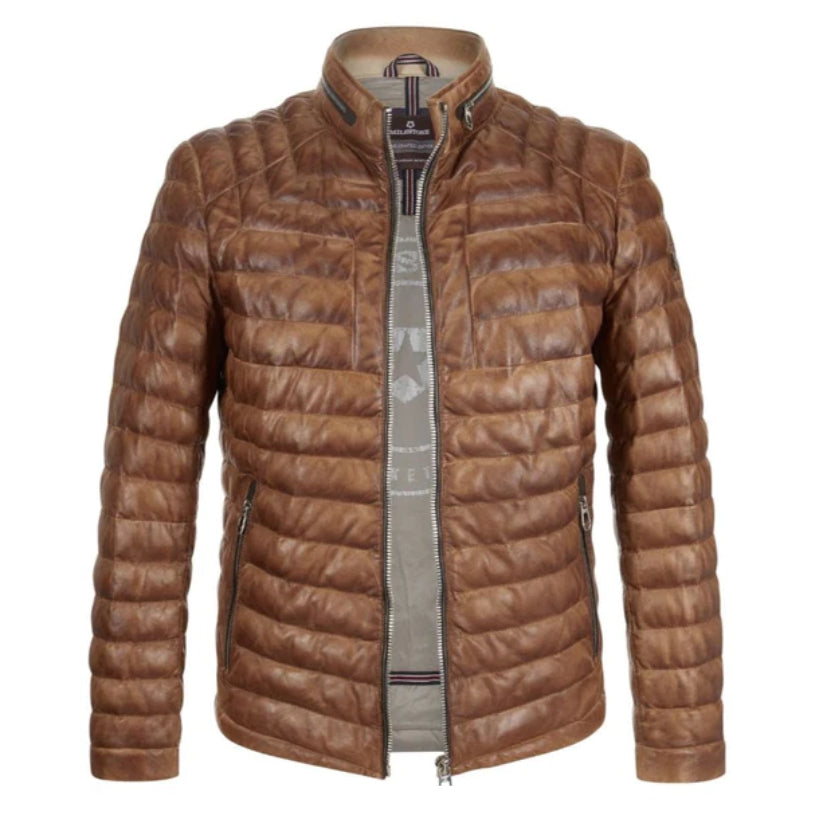 Unique Style Puffer Coat in Brown
