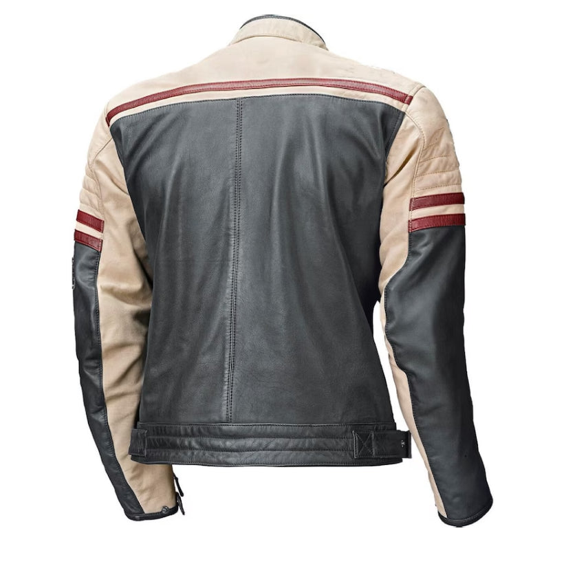 Vintage Cafe Racer Retro Motorcycle Leather Jacket