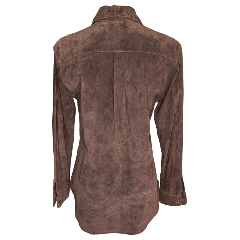 Vintage Women’s Small Leather Shirt Western